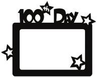 1 0 0 t h D ay o f S c h o o l Cut out 100 Cards, enough extras for students who have lost their cards from Activity One. Cut out 100 Frames custom-sized at 9 on cardstock, one for each child.