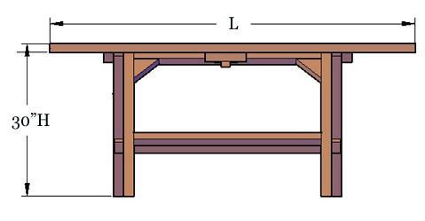 5 ft 6 8 6 ft 8 10 8 ft 10 12 DIMENSIONS & DRAWINGS Rectangular Folding Table and Folding Bench Dimensions