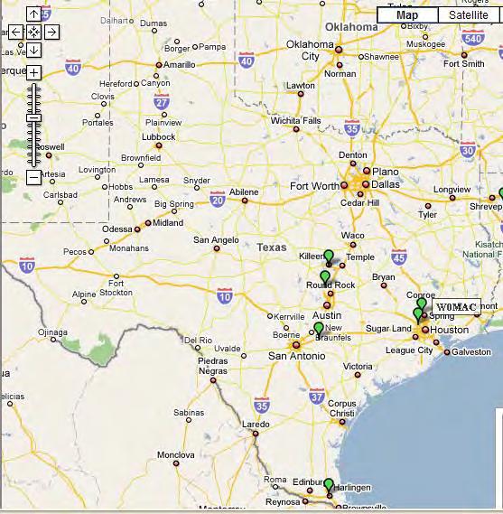 South Texas ARES Winlink Texas EMCOMM Winlink PMBO now RMS HF stations 2006: Harris County (W0MAC) Williamson County (N5TW) 2007: Cameron County (AE5R) Harris County