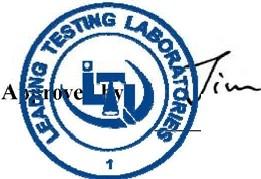 Quality Assured NVLAP LAD CODE 20096Q-O LM-79-08 Test Report For Morris Products Inc.