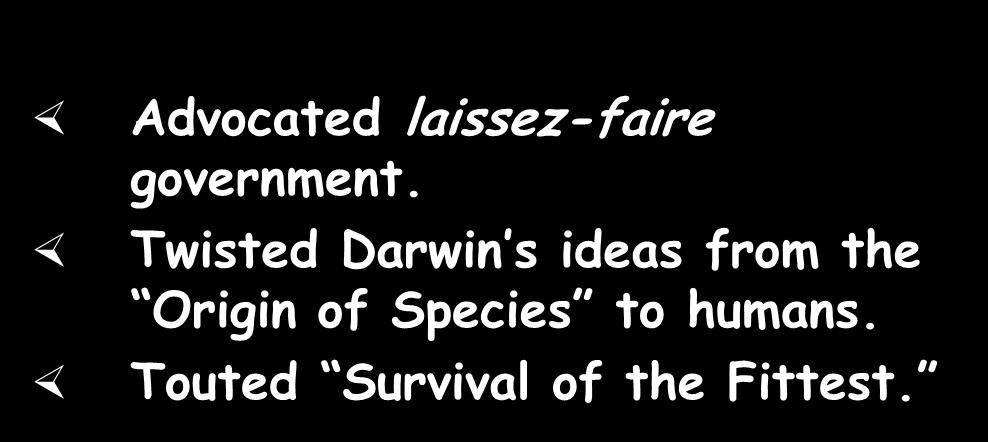 Twisted Darwin s ideas from