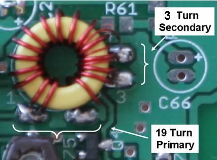 Install resistor: R69 and R72 (3.3K orange-orange-red-gold) Install trimmer caps: C87, C75 50 pf trim cap. Caution! Install flat side of trim caps as shown.