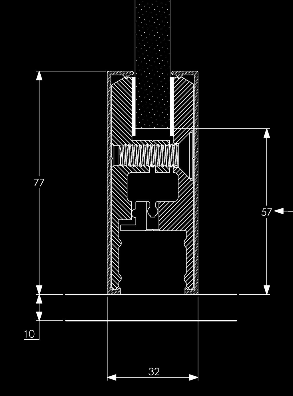 3.35 Installation Details Metro Door Rail Installation Details Dimensions and deductions for rail are the same for top and bottom rails.