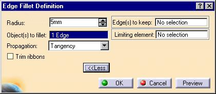 Limiting element field 5 Select the