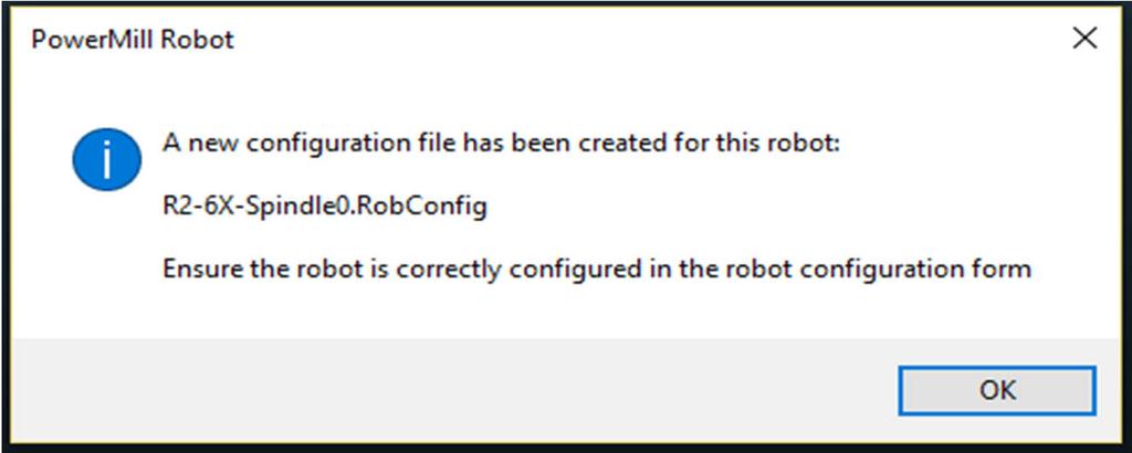 12 Delete this line. Save the file. 13 Click the Refresh Library button in PowerMill. 14 Both configurations and the containing folders have been removed from the robot library.