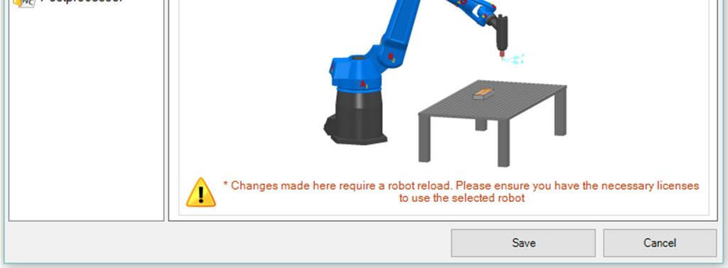 chapter Robot Configuration Form of this