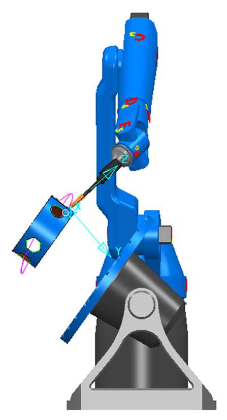 9 Play simulation & Save simulation file. You will notice that during the simulation of the toolpath is conluded with no issues.