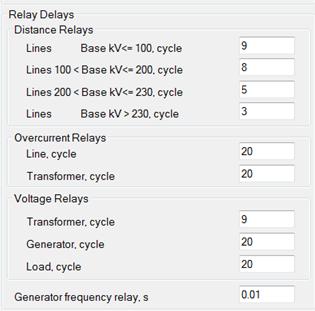 13 Modeling Relay Operation Four types of relays considered during the analysis: Distance relays Overcurrent relays Undervoltage relays Underfequencyrelay