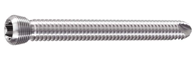 3.5 mm and 4.5 mm Curved Locking Compression Plates (LCP) Locking screws, self-tapping, with StarDrive TM Recess The locking screws mate with the threaded plate holes to form a fixed-angle construct.