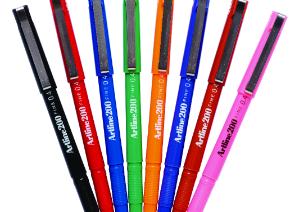 Ink art-line pens Size 0.1-0.7. Use 0.1 for fine lines, through to 0.7 for bold lines. Colour pencils I use Derwent Coloursoft pencils.