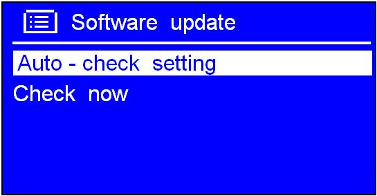 Software Update From time to time, your radio may find software upgrades available with bug fixes and/or additional features.