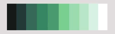 Color Value Scale Green