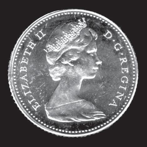 800 Fine silver FOOTNOTE: This coin was part of a set of Commemorative coinage issued by the Royal Canadian mint to commemorate the Canadian Confederation Centennial 1867-1967 with this issue minted