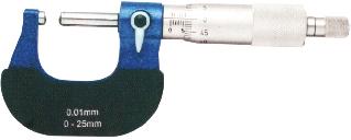020 021 Flange/Geartooth/Disc Micrometer Used to measure thickness of the geartooth Blue/Green painted frames With lock &