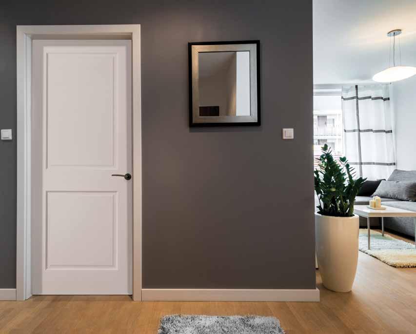 HOLLOW CORE DOOR ADVANTAGE Primed Door Shown Painted White