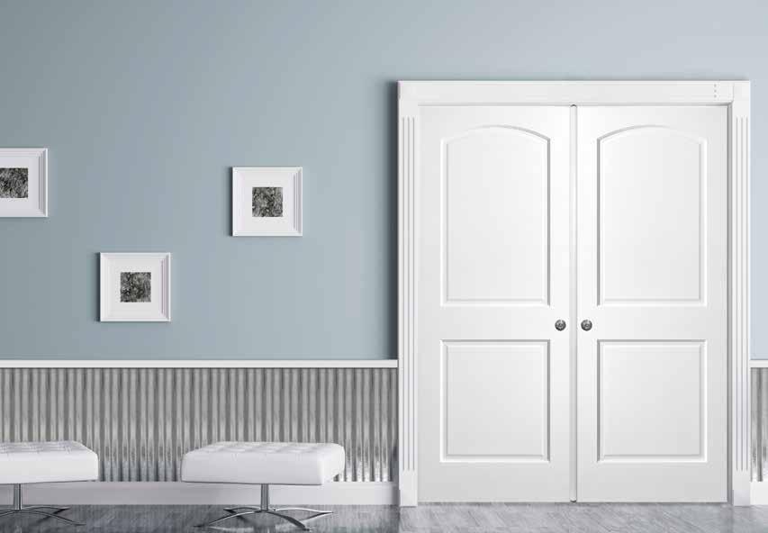 THE DIFFERENCE Primed Arch Doors Shown Painted White At we aim to provide the highest quality doors in a wide selection of materials and styles to fit your home and exceed your expectations.