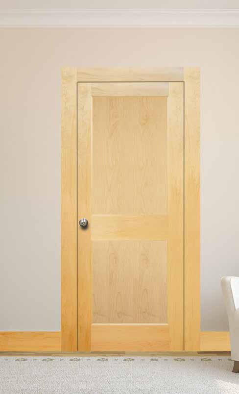 MAPLE Arch Mission Maple Door Shown Finished in Minwax Natural Colors Variation: light cream color with hints of reddish brown and yellow, yellow color