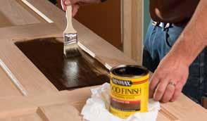 NOTE: Water-based stain, polyurethane or conditioners are not recommended. Only oil-based stains, polyurethane or conditioners should be used. HOW TO STAIN YOUR INTERIOR DOOR 1.