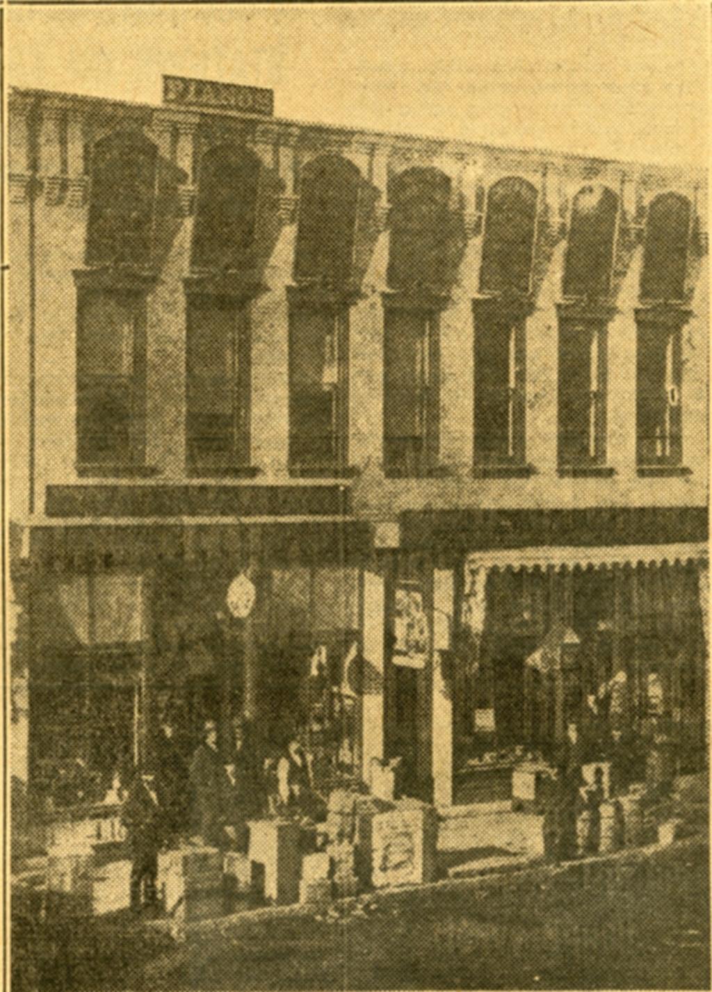 The first two show the Joannes Brothers offices in downtown Green Bay, circa 1920.