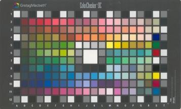Color Rendition Chart (CCCR) DC Chart (CCDC) Training and Test Training and Test CCCR