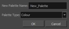 Harmony 15 Paint Reference Guide Create Palette Dialog Box The Create Palette dialog box allows you to create a colour palette for your scene.