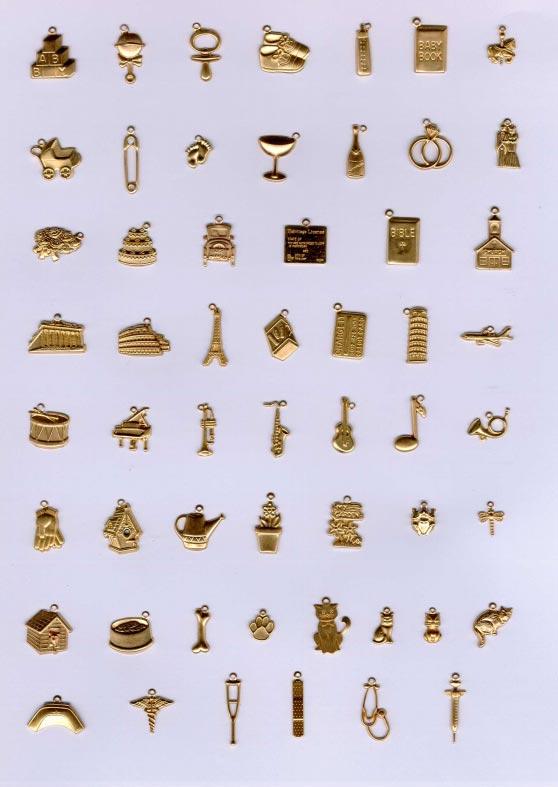 brass stampings -inexpensive and lightweight, ideal for scrapbooking, embroidery, card making etc.