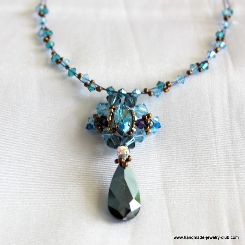 You're done! Hope you like your Blue Ocean Necklace. CONTACT US I hope you have enjoyed making the jewelry.