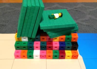 Front View (10 cubes wide) Side View (3 cubes at highest point, 7 cubes deep) Top View (10 cubes wide, 7 cubes deep) Mat City