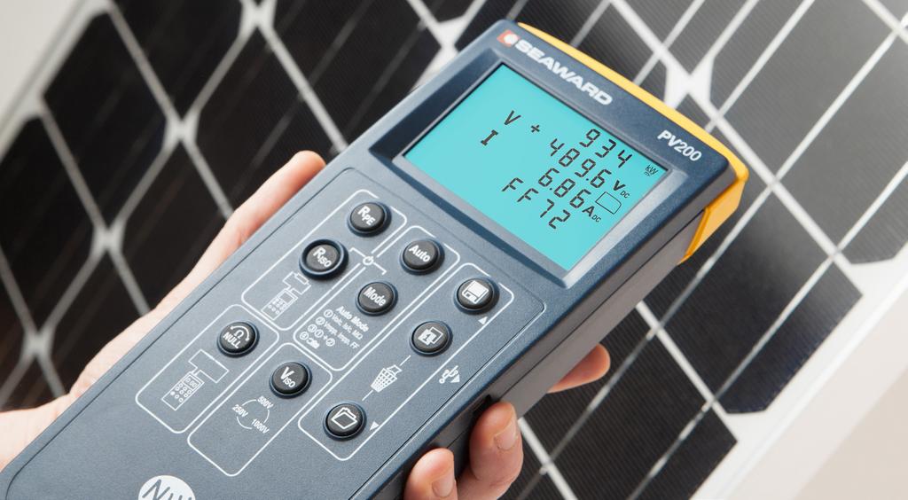 The PV200 is a compact & cost effective I-V curve tracer that uses simple push button operation making it an efficient and versatile tester for PV systems.