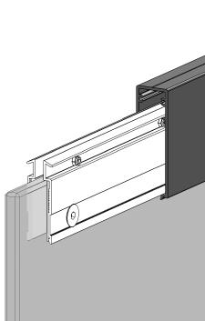 The Aluminum Valance must be cut to match the lenght of door chosen.