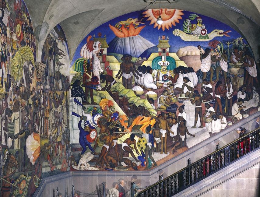 DIEGO RIVERA, Ancient Mexico, from the History of Mexico