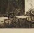 Most of Brangwyn'ss art concentrated upon figure studies, architectural andd marine subjects. Fine Art Society: 178 II I of II. Stock: 36493 276. [The Gate of the Farm.