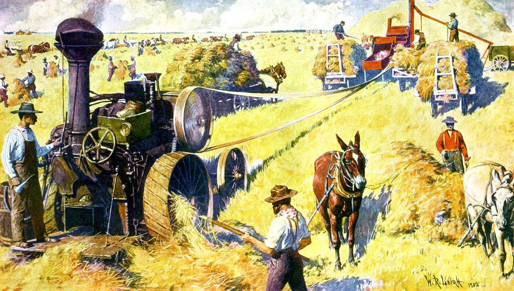 P L A C A R D E Innovations in Farming The Industrial Revolution transformed agriculture in Europe and United States by the beginning of the 1900s.