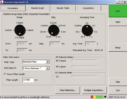 Powerful Software Features at the Touch of a Button EXFO s ToolBox software suite runs the FTB-500 s test