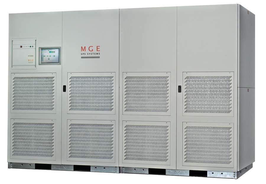 MGETM EPSTM 8000 Three phase UPS 555/625/750/800 kva > Performance 3 phase Power Protection with high active power density and adaptability to meet the unique requirements of very large datacenters,