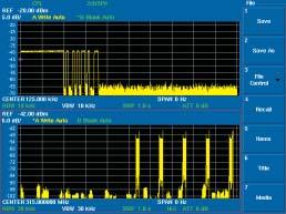 at EMC measurement Applications only possible for a two-channel spectrum analyzer Timing