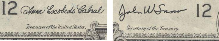 March Junior Challenge Question: What are the titles of the two treasury officials whose signatures appear on our current dollar bills?