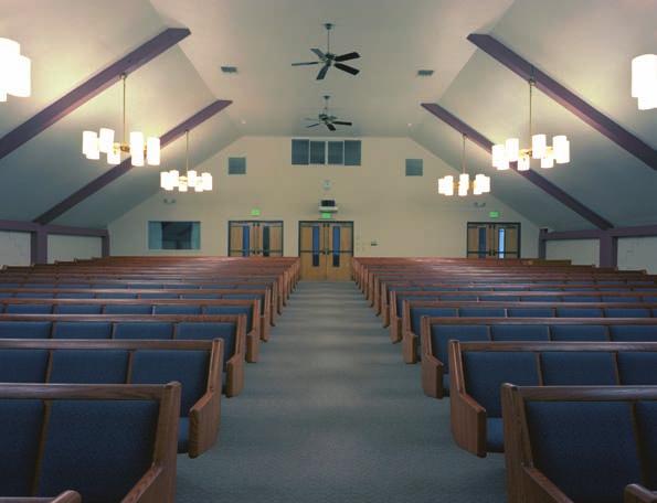 Additional Seating and Furniture Options Defined Pew Seating Can be