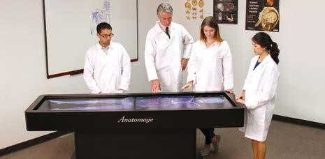Applications Full Lab Replacement The Anatomage Table is sufficient to cover the full anatomy class.