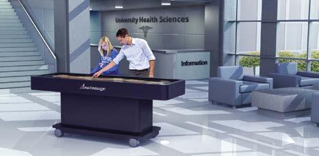 Focal Point In a public setting the technologically advanced Anatomage Table never fails to draw attention.