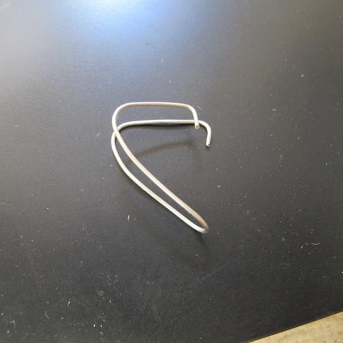 Then bend the wire so the two 90-degree bends