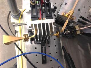 tw (project instructor) Abstract: By combing the ultra-fast (> 100 GHz) near-ballistic uni-traveling carrier photodiode (NBTC-PD) and advanced optical pulse shaper system, we demonstrate the photonic