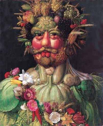 Image 3D Giuseppe Arcimboldo Vertumnus (Portrait of Rudolf II), 1590 Oil on