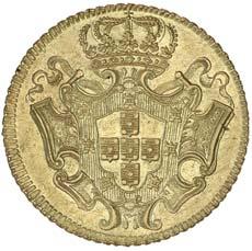 Mary I, gold 6,400 reis or half Johanna,