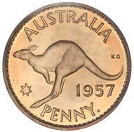 (5) $1,250 1450 Elizabeth II, Melbourne Mint proof