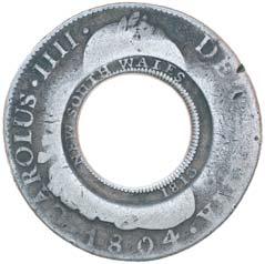 1298* New South Wales, five shillings or holey dollar, 1813,