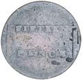 Traces of reverse of the host coin on the reverse, uneven
