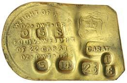 AUSTRALIAN GOLD COINS ADELAIDE ASSAY OFFICE 1306* Adelaide Assay Office, electrotype of ingot (Hunt Deacon
