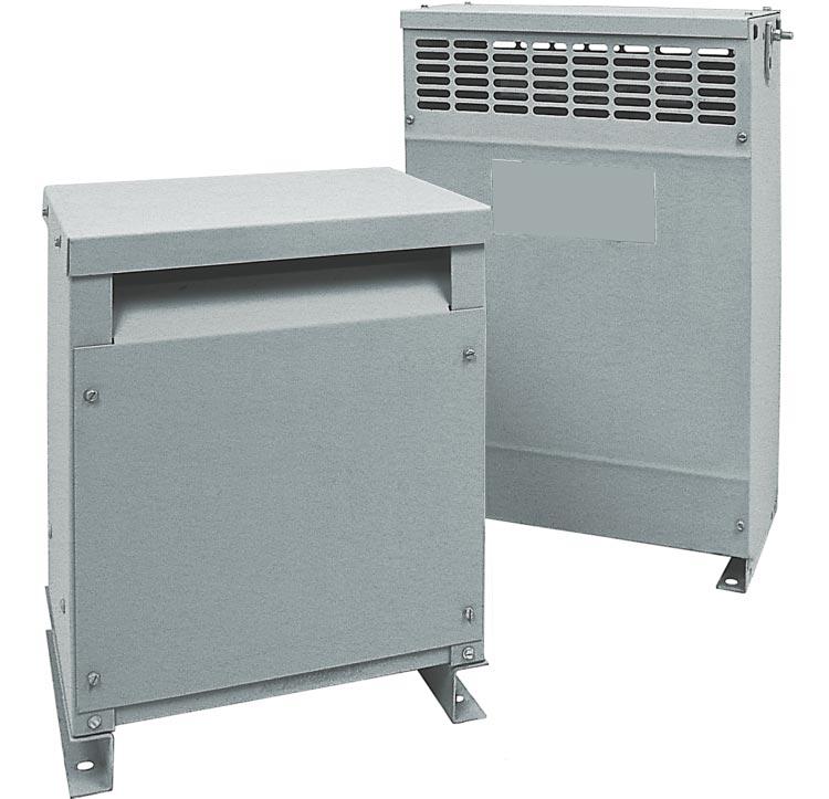 Ventilated Transformers 15-167 KVA Single Phase 15-1000 KVA Three Phase Features UL listed designs which comply with applicable ANSI,