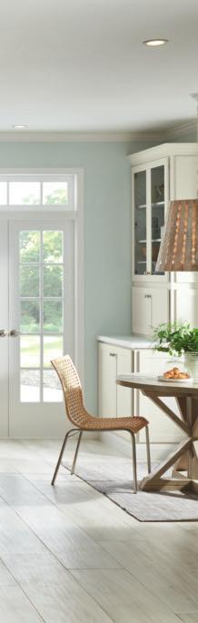 CLASSIC CHARACTER Our popular Landen door combines strength and beauty for a timeless kitchen.